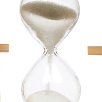 Песочные часы "Кленовый лист", сувенирные, с карандашницей, 10 х 13.5 см, белые Песочные часы "Кленовый лист", сувенирные, с карандашницей, 10 х 13.5 см, белые