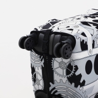 Чехол на чемодан L, цвет чёрный/серый