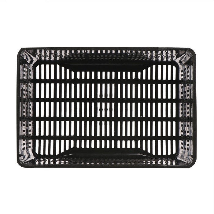 Ящик универсальный, пластиковый, 51 &times; 34 &times; 30 см, на 30 кг, чёрный