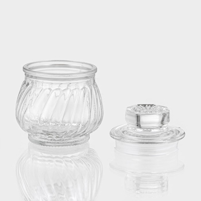 Банка стеклянная для хранения сыпучих продуктов &laquo;Рея&raquo;, 150 мл, 9&times;8 см