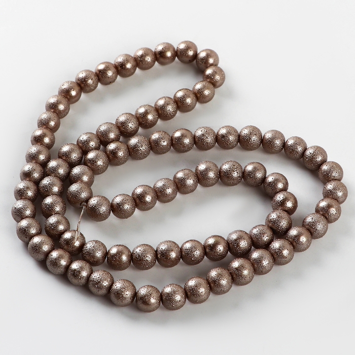 Бусины из стекла, набор 78 шт., размер 1 шт. &mdash; 10 мм, цвет коричневый