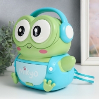 Копилка пластик "Рюкзак Лягуха" кодовый замок, звук АА 25х14х18,5 см Копилка пластик "Рюкзак Лягуха" кодовый замок, звук АА 25х14х18,5 см