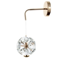 Бра "Джасил" LED 5Вт золото 19,5х12,5х43-130 см