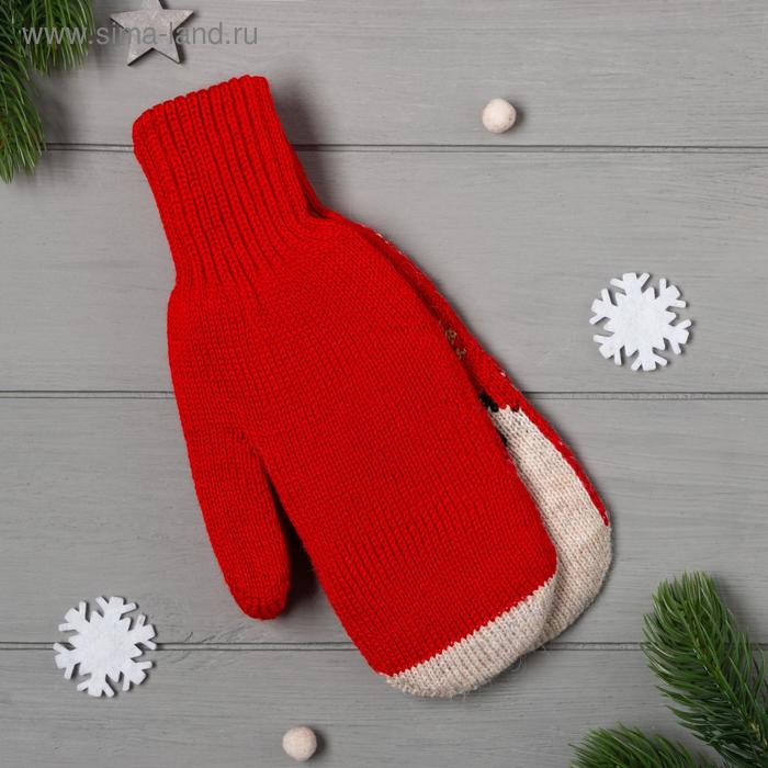 Женские варежки в подарочной коробке Женские варежки в подарочной коробке "Подарок " р.19