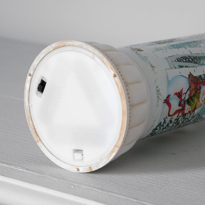 Светодиодная фигура «Бутылка со снеговиками» 9 × 35 × 9 см, пластик, батарейки ААх3 (не в комплекте), USB, свечение тёплое белое Светодиодная фигура «Бутылка со снеговиками» 9 × 35 × 9 см, пластик, батарейки ААх3 (не в комплекте), USB, свечение тёплое белое