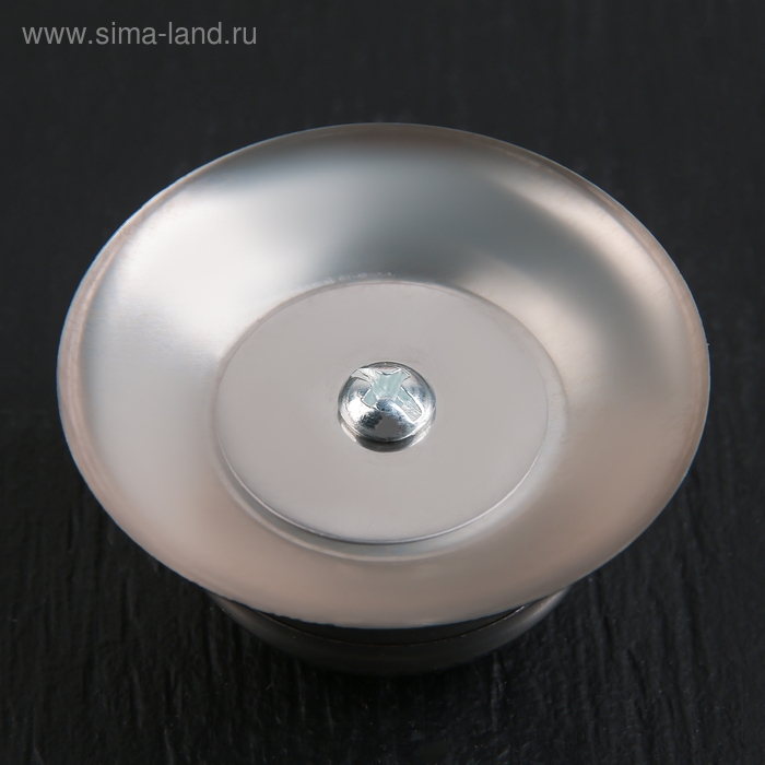 Ручка для крышки на посуду Доляна &laquo;Металлик&raquo;, d=5,5 см, цвет серебристый