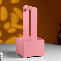 Кашпо - ящик деревянный 13,5х13,5х30 см Розовый Коралл Кашпо - ящик деревянный 13,5х13,5х30 см Розовый Коралл