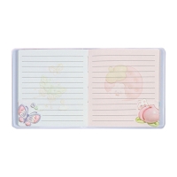 Записная книжка подарочная 96л,линия, цветной блок,обложка ПВХ 3D Аниме (9,5х10,5см)