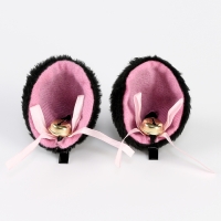 Панама детская для девочки &laquo;Кошка&raquo;, цвет чёрный, р-р 54