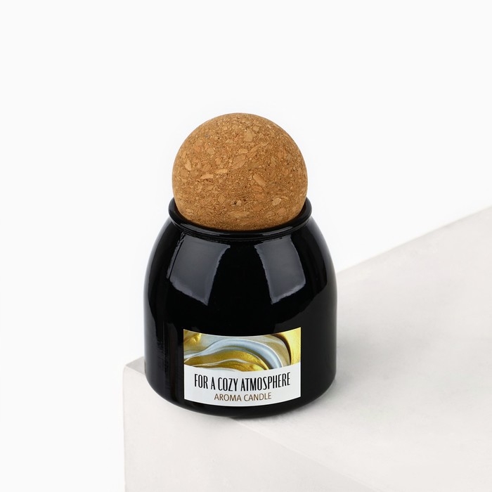 Свеча ароматическая в стекле &laquo;For a cozy atmosphere&raquo;: спелая дыня, 9 х 6,5 см.