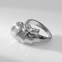 Кольцо металл &laquo;Ракушка&raquo; раковина, цвет серебро, размер 16