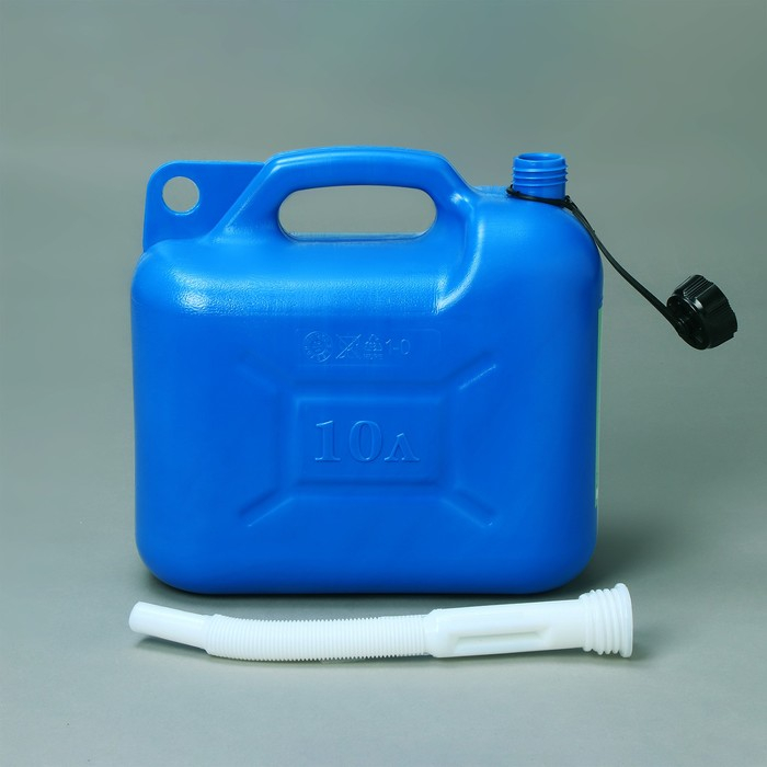 Канистра ГСМ &laquo;Звезда&raquo;, 10 л, с заливным устройством, крышка МИКС