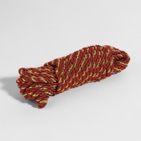 Шнур витой, d = 5 мм, 9 ± 1 м, цвет бордовый Шнур витой, d = 5 мм, 9 ± 1 м, цвет бордовый