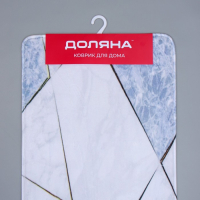 Коврик для ванной и туалета Доляна &laquo;Мрамор&raquo;, 45&times;120 см