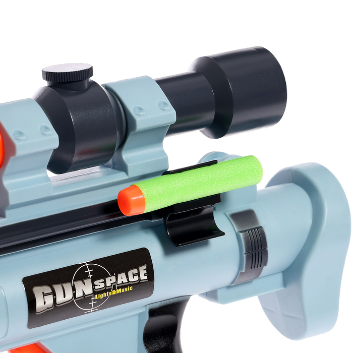 Пистолет &laquo;Космическая пушка&raquo;, стреляет мягкими пулями, с мишенями