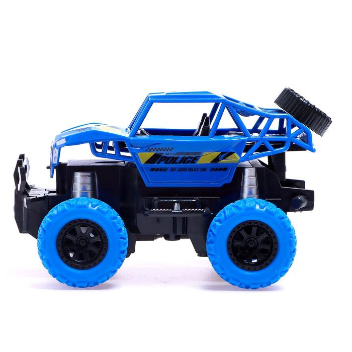 Джип радиоуправляемый &laquo;Полиция&raquo;, работает от батареек, МИКС