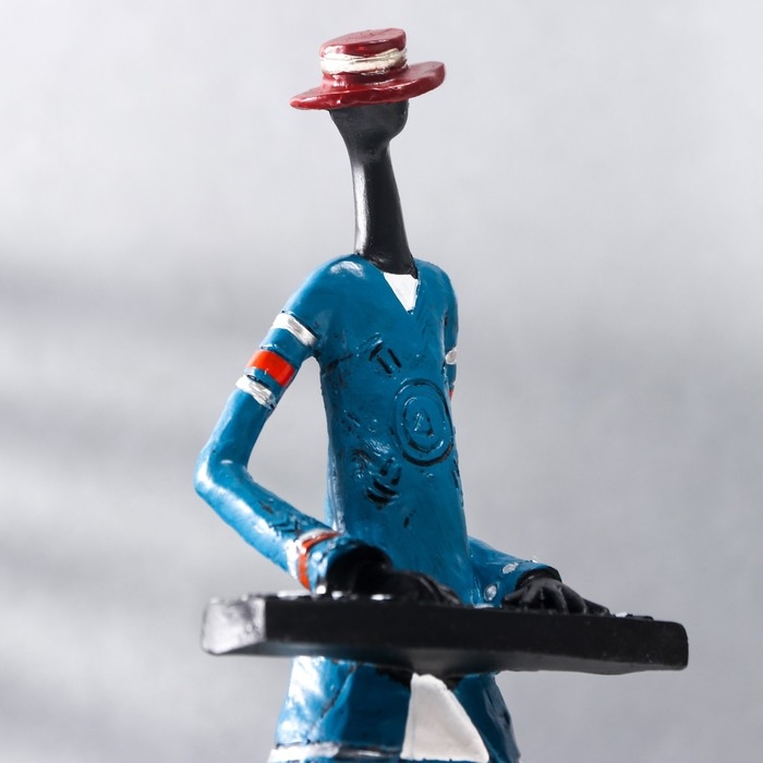 Сувенир полистоун "Джазмен - клавишник" 27х9,5х5,5 см