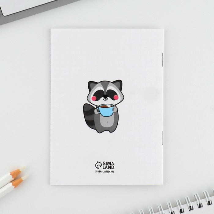 Подарочный набор блокнот и магнитные закладки 2 шт. &laquo;Будь как енот&raquo;