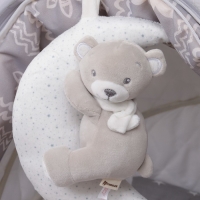 Подвеска музыкальная «Серый мишка», заводная, с погремушкой, на кроватку, коляску, Крошка Я Подвеска музыкальная «Серый мишка», заводная, с погремушкой, на кроватку, коляску, Крошка Я