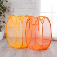 Корзина для игрушек с ручками (сетка), цвета МИКС Корзина для игрушек с ручками (сетка), цвета МИКС