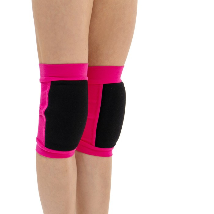 Наколенники для гимнастики и танцев Grace Dance, с уплотнителем, р. S, 7-10 лет, цвет фуксия/чёрный Наколенники для гимнастики и танцев Grace Dance, с уплотнителем, р. S, 7-10 лет, цвет фуксия/чёрный