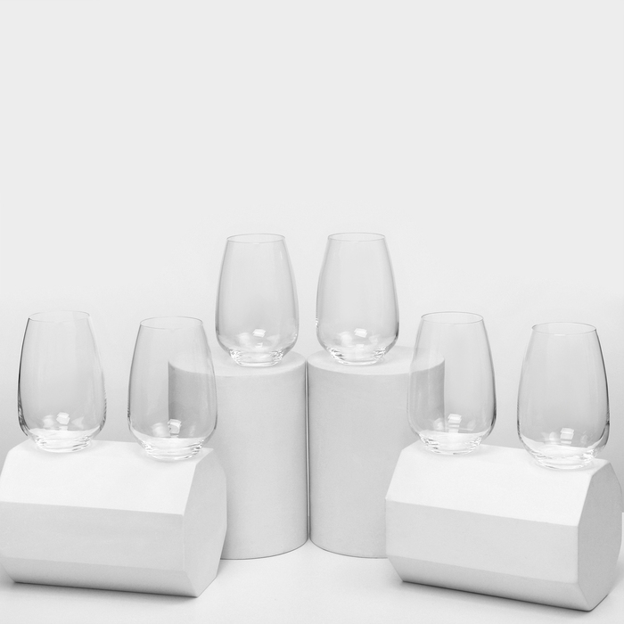 Набор стеклянных стаканов «Жизель», 450 мл, 6 шт Набор стеклянных стаканов «Жизель», 450 мл, 6 шт