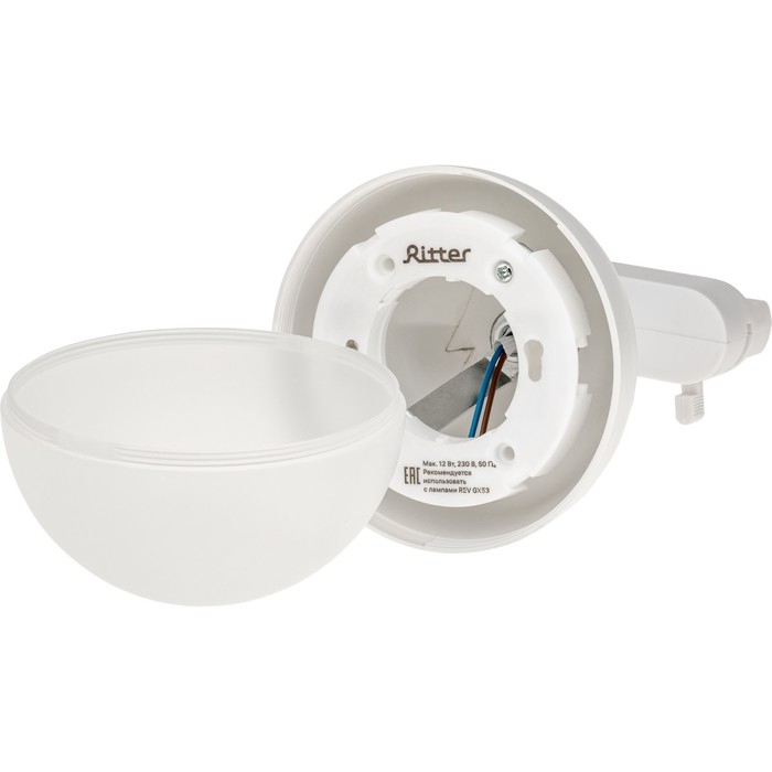 Светильник трек-й ARTLINE повор-й шар 100x100x75mm GX53 230В пластик 4м&sup2; бел 59925 2 Ritter