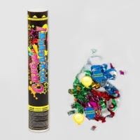 Пневмохлопушка «С днём рождения!», фольга, фанты, 30 см Пневмохлопушка «С днём рождения!», фольга, фанты, 30 см