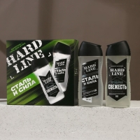 Подарочный набор косметики &laquo;Сталь и сила&raquo;, гель для душа 250 мл и шампунь для волос 250 мл, HARD LINE