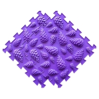 Модульный массажный коврик &laquo;Лес&raquo;, 8 модулей, 4 вида, цвет МИКС