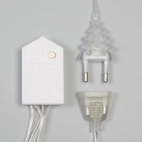 Гирлянда &laquo;Бахрома&raquo; 2.4 &times; 0.9 м с насадками &laquo;Олень&raquo;, IP20, прозрачная нить, 138 LED, свечение мульти, 8 режимов, 220 В