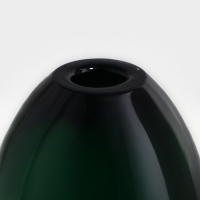 Ваза для цветов &laquo;Джозефина&raquo; из прозрачного зеленого стекла 12 х 10 х 10 см