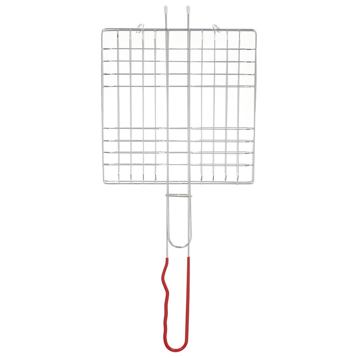 Решётка - гриль универсальная maclay, 21x21 см, хромированная сталь, для мангала