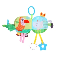 Мягкая книжка - подвеска с прорезывателем «Слоник» Мягкая книжка - подвеска с прорезывателем «Слоник»