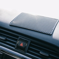 Коврик противоскользящий, мелкие соты, 18&times;12 см, черный