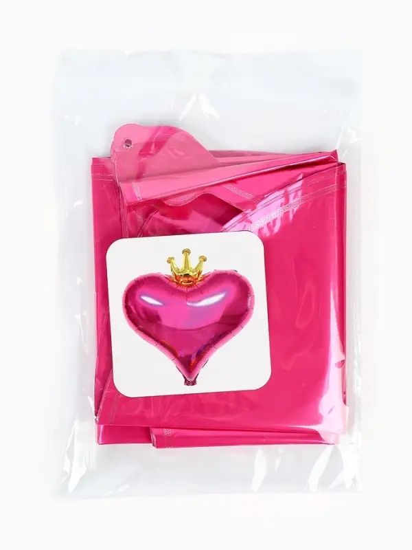 Воздушные шары фольгированные 18" &laquo;Сердце с короной&raquo;, 5 шт.