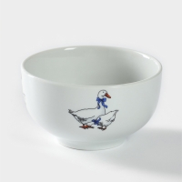 Пиала фарфоровая &laquo;Гуси&raquo;, 330 мл, d=11 см, рисунок микс