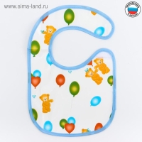 Нагрудник из ткани с ПВХ покрытием, &laquo;Мишки&raquo;, цвет МИКС