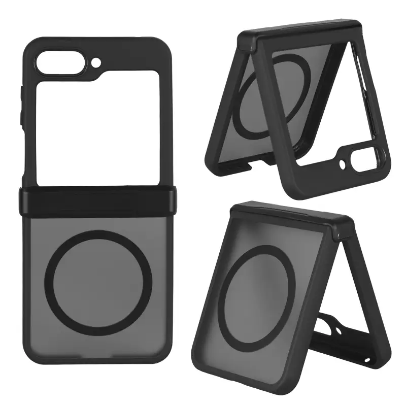 Чехол Samsung Z Flip5 черный с MagSafe