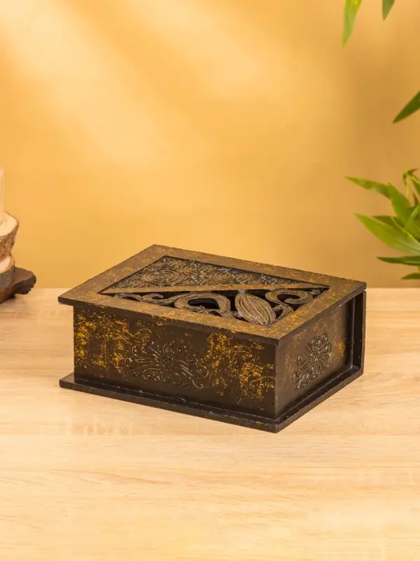 Шкатулка "Завитки" 24х18х9 см, МДФ