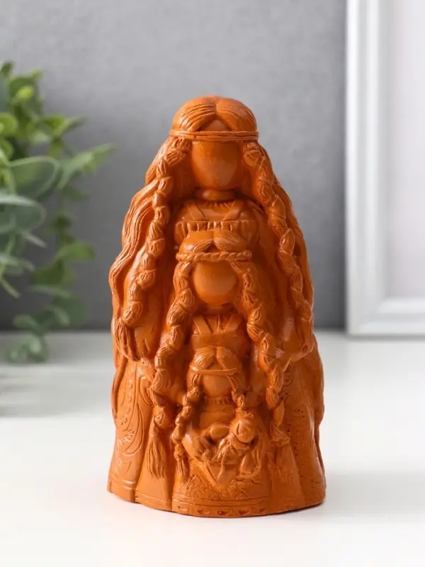 Фигура оберег &laquo;Родовница&raquo;, 13&times;7&times;6 см, красная глина