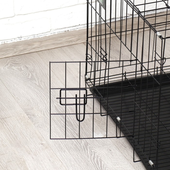 Клетка для собак 61 х 42 х 50 см, чёрная