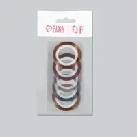 Ленты клеевые для декора, 5 шт., 1 мм, 18 м, разноцветные