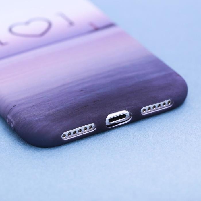 Чехол на телефон iPhone X/XS &laquo;Любовь‒это маяк&raquo; soft touch, 14,5 &times; 7 см