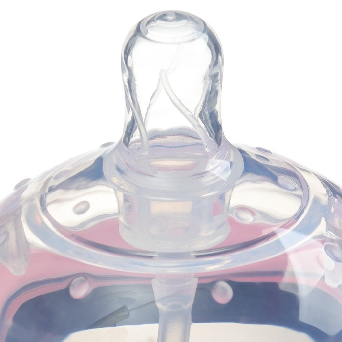 Бутылочка для кормления M&B, ШГ Ø70мм, 150мл., с ручками, силиконовая колба, цвет розовый Бутылочка для кормления M&B, ШГ Ø70мм, 150мл., с ручками, силиконовая колба, цвет розовый