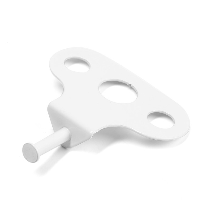 Ограничитель оконный, металлический  для окон ПВХ, белый