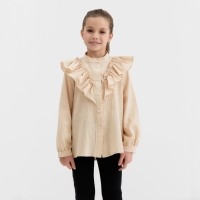 Блузка для девочки MINAKU цвет светло-бежевый, рост 140 см Блузка для девочки MINAKU цвет светло-бежевый, рост 140 см