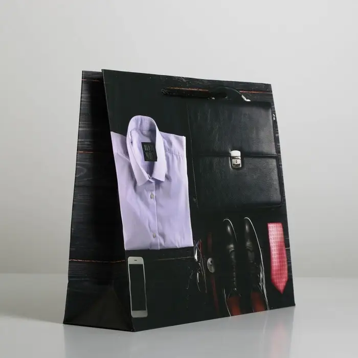 Пакет подарочный ламинированный, упаковка, &laquo;Стиль&raquo;, ML 21 х 25 х 8 см