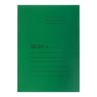 Набор скоросшивателей 5 штук, Calligrata "Дело", 300г/м2, до 200 листов, картон мелованный, зелёный