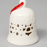 Елочный шар "Колокольчик" 10.5х8.3х8.3, 1 LED, LR44x3(в компл.), Т/БЕЛЫЙ Елочный шар "Колокольчик" 10.5х8.3х8.3, 1 LED, LR44x3(в компл.), Т/БЕЛЫЙ